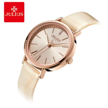 Július Uhr Damen Business Uhr Hohe Qualität 2018 Neue Marke čistý luxus Zlato Frauen Uhren Režim Kreative Quarzuhr JA-1095