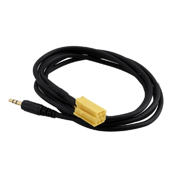 AUX vstup 3,5 mm jack viesť kábel kábel adaptéra S Rádio Kľúče, Čierna Pre Fiat Grande Punto