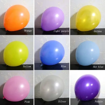 100ks / množstvo 5 palcový 1,2 g kolo candy balóny dekor svadobné balóny prvé narodeniny chlapec a dievča strana dodávky