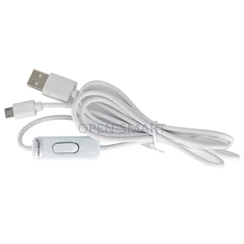 OPEN-SMART USB, Micro USB, Napájací Kábel s vypínačom pre Raspberry Pi / Pc, Len pre napájanie nie dátové komunikácie