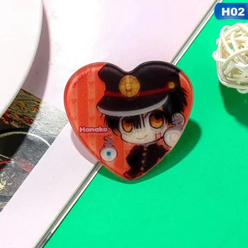 Japonsko, Anime Nene Yashiro Teru Minamoto Hanako Cosplay v tvare Srdca Brošne Wc-Viazané Hanako-kun Brošňa Pin Fanúšikov Darček