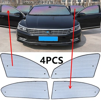 Sinjayer 4Pcs Auto Protislnečnú Ochranu proti UV žiareniu Okno Slnečník Bočné Slnko Kryt Clonu Pre Volkswagen Jetta Sedan 2008 2009-2019