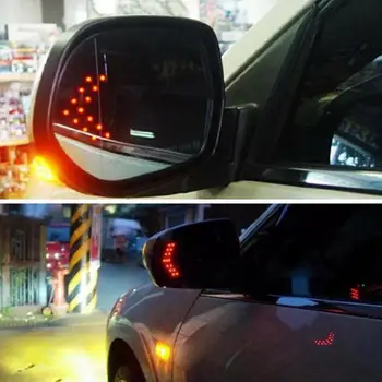 Ultra Dlhá Životnosť Módne Šípky Panel Auto Strane Zrkadla Zase Nízka Jasný Signál Nové Svetlo LED s Vysokou 12V 14SMD Spotreba S0Q9