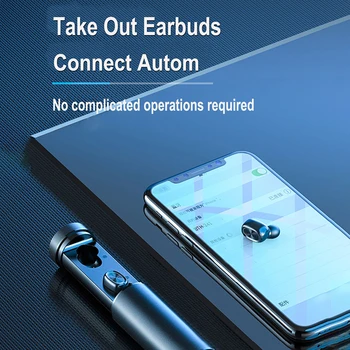 Nepremokavé Športové Bezdrôtové Slúchadlá Mini Bezdrôtové Bluetooth Slúchadlá In-ear Šumu Slúchadlá S Mikrofónom