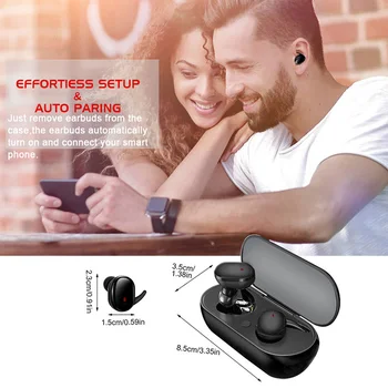 TWS Bluetooth 5.0 Slúchadlá Bezdrôtové Dotkne Kontroly Stereo In-ear Slúchadiel do uší Potlačením Hluku Headset Nový Príchod