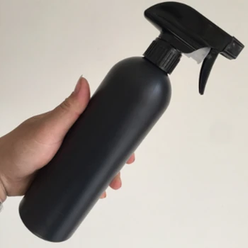 500 ml Prázdny Čierny Sprej Plastové Fľaše Wash Čistiaci Kuchyňa Vody Postrekovač Naplniteľné Fľaše s Hmlou Postrekovač