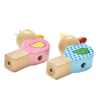 Hudobné Nástroje Hračky Cartoon Vták Whistle Dieťa Šperky, Prívesok Drevené Hudobné Whistle