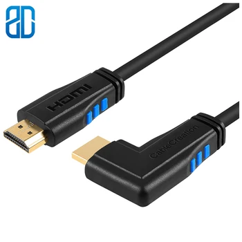 HDMI Kábel, Pravý Uhol 270 Stupňov Vertikálne Právo 4K HDMI 2.0 Kábel, Podpora 4K Ultra HD 3D Video Ethernet Audio Return Channel