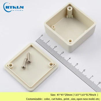 100ks/veľa DIY prípadoch pre elektroniku diy spojovacej skrinke abs plast kryt malý bytový projekt Káblový box 41*41*20 mm