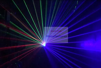 2 Pack Laserový Projektor Lampy 3 Objektív Fáze Laserového Svetla 680mW RGB Farebný Lúč Lasera Vianočné Party Dj Ukazuje Udalosti Osvetlenie