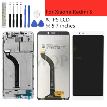 Pre Xiao Redmi 5 LCD Displej Dotykový Displej nahradenie + Rám Digitalizátorom. Montáž pre Xiao Redmi 5 LCD Displej Opravy Dielov