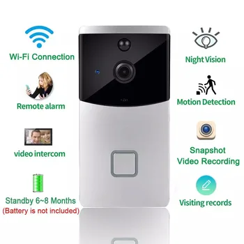 Bezdrôtové Smart Video Zvonček HD WiFi Video Interkom Ubell APLIKÁCIU Diaľkové Ovládanie WIFI Zvonček Fotoaparát Home Security Monitor