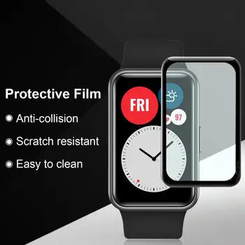 2020 3D Plné Pokrytie Screen Protector Fólia Pre Huawei Sledovať Fit Česť Sledovať ES Smartwatch Screen Protector Kryt Príslušenstvo