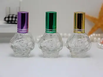 100ks/lot 10-ml sklenené parfum fľašu Sprej, olej fľaše transparentné parfum fľašu