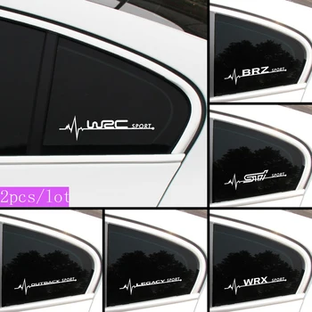 Auto styling 2 KS Auto Bočné Okno Nálepky Nepremokavé Obtlačky Pre Subaru Lesa Ľudských Lev XV Impreza WRX WRC STI Príslušenstvo