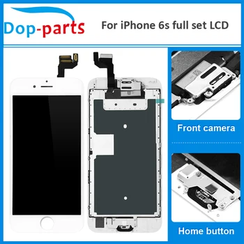 50Pcs Veľkoobchod Celý Set LCD Displej Pre iPhone 6s LCD Dotykový Displej tlačidlo Domov+Predná kamera Digitalizátorom. Montáž Náhradné