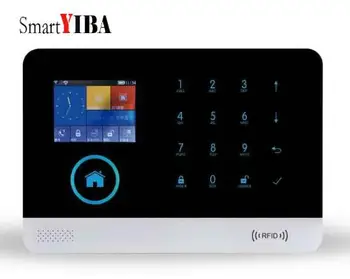 SmartYIBA ios Android app GSM Home Security Bezdrôtový Hlas domov dotyk GSM Alarm Systém ruský anglický jazyk 8
