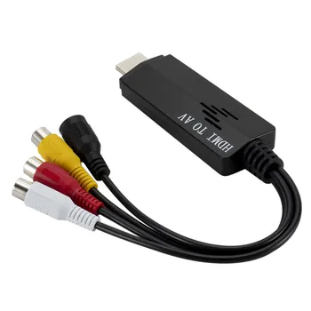 Kompatibilný s HDMI Samec Na 3 RCA Video, Audio AV Kábel Adaptéra 3RCA Stereo Converter Component Pre PS3, TV-Box DV DVD PC Notebook