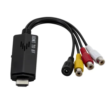 Kompatibilný s HDMI Samec Na 3 RCA Video, Audio AV Kábel Adaptéra 3RCA Stereo Converter Component Pre PS3, TV-Box DV DVD PC Notebook