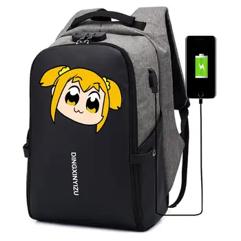 Anime POP TÍM EPICKÉ Batoh študent školské Tašky UNISEX Cestovná taška teenagerov Prenosného počítača Proti krádeži, USB Nabíjanie Batohu