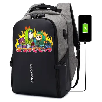Anime POP TÍM EPICKÉ Batoh študent školské Tašky UNISEX Cestovná taška teenagerov Prenosného počítača Proti krádeži, USB Nabíjanie Batohu