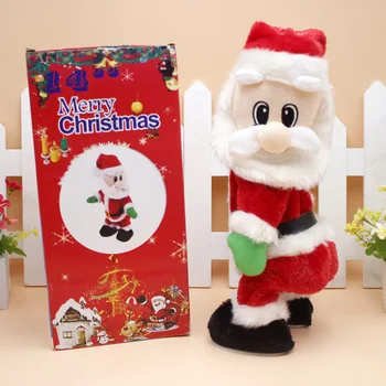 Vianočné Dekorácie Santa Claus Hip-Hop, Spev, Tanec Elektrické Hračky Twisted Bábiky Navidad Vianočné Darčeky Pre Deti Kerst