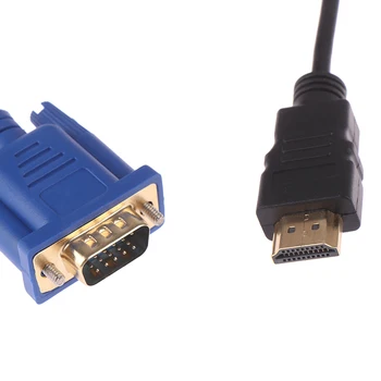 HDMI Kábel VGA HD 1080P HDMI Samec Na VGA Male Video Converter Adaptér Pre PC, Notebook s rezacím zariadením S10 DMI Na VGA Kábel