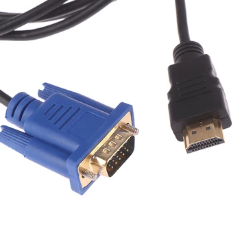 HDMI Kábel VGA HD 1080P HDMI Samec Na VGA Male Video Converter Adaptér Pre PC, Notebook s rezacím zariadením S10 DMI Na VGA Kábel