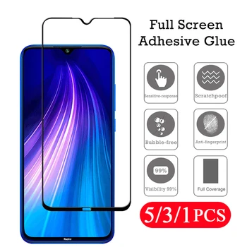 5/3/1Pcs kryt screen protector pre xiao redmi 10X poznámka 9s 9 8 8T pro MAX 9C 9A 8A tvrdené sklo ochranný film smartphone