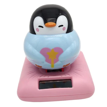 Roztomilý Solárny Tanec Penguin nimal Obrázok Bobble Hlavu Hračka Domov Stôl Auto Dekorácie Novinka Priateľmi Deti Darček