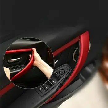 Auto Interiérové Dvere, Rukoväť, Dekorácie Kryt Nálepky Výbava Doorknob sa Vzťahuje Na BMW 3/4 Serises F30 F32 3GT F34 2017-19