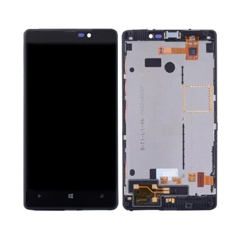 PÔVODNÝ Pre NOKIA Lumia 820 Dotykový LCD Displej Digitalizátorom. Montáž Pre Nokia 820 Displej s Rámom Nahradenie RM-825 N820 Obrazovke