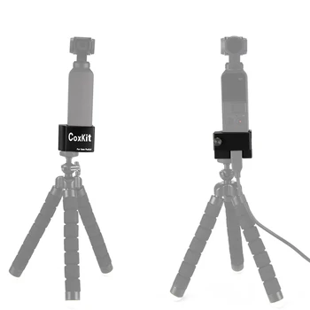 Gimbal Fotoaparát Hliníkovej Zliatiny Adaptér s 1/4 dierou Rozšíriteľná Statív Selfie Stick +Mini Statív pre DJI OSMO Vrecká - Typ B