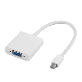 1pcs Mini DisplayPort Display Port DP Na VGA Adaptér, Kábel pre Apple pre MacBook Air Pro, iMac, Mac Mini Kábel Adaptéra Biela