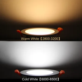 SMD5730 LED Downlight AC85-265V Kolo LED Spot Light 3/5/7/9/12/15/18W Zapustené Stropné svietidlo Pre Domáce Osvetlenie, Dekorácie
