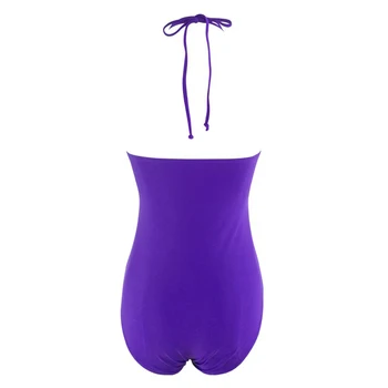2019 Nové Žien Veľké Plus Veľkosť Plavky s uväzovaním za Sexy Pevné jednodielne Plavky Žena Plávať Pláž Nosiť Stroj Ba Kostým plavky