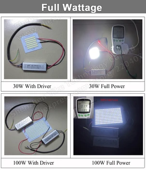 10W 59x49mm Plný Výkon LED Svetlomet PCB dosky, LED SMD5054 svetelný zdroj pre led svetlomet, Hliníkový plech základná doska