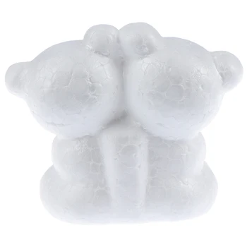 Nové Modelovanie Polystyrénu medveď Biely Plavidlá Lopty Pre DIY Vianočné Party Dekorácie Dodávky Dary