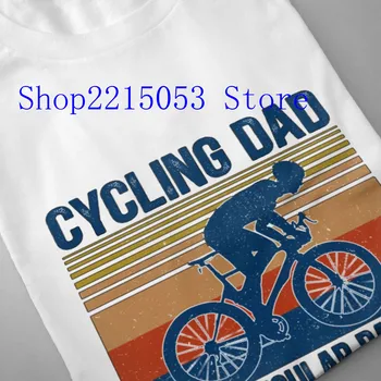 Vintage Cyklistické Otec Ako bežné Otec, Ale Chladnejšie Legrační Deň Otcov Dar Mužov Tričká Bavlna Plus Veľkosť Tshirts BMX Tričká