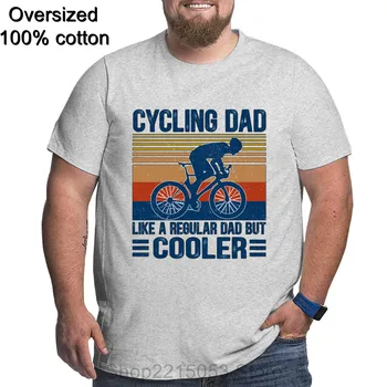 Vintage Cyklistické Otec Ako bežné Otec, Ale Chladnejšie Legrační Deň Otcov Dar Mužov Tričká Bavlna Plus Veľkosť Tshirts BMX Tričká