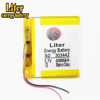3.7 lítium-polymérová batéria 303442 400mah Liter energie batérie MP3 MP4 MP5 GPS Bluetooth malá hračka hra