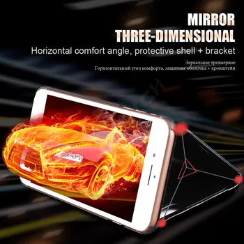 Luxusné puzdro Pre iPhone 9 8 7 6 6s Plus Ultra Slim Zrkadlo Smart case Pre iPhone X 5 5s SE Kryt Držiaka Telefónu, Pre iPhone X