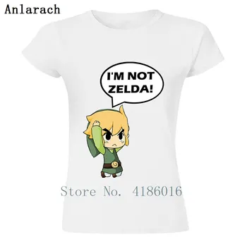 Tlač Šialenej Ženy Tričko Nie som Zelda Tee Tričko Jar Jeseň Trend T-Shirt Pre Bežné Tee Tričko Krátky Rukáv Slogan