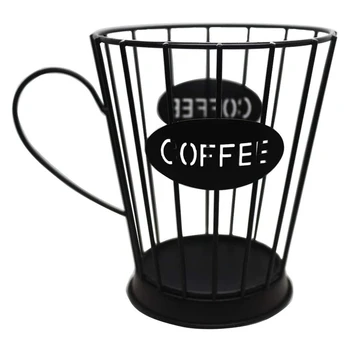 Káva Struky Držiteľ Kávové Kapsule Úložný Kôš Kuchynskej linky, Skladovanie, kefka na Espresso na Kapsule (Malé) -Black