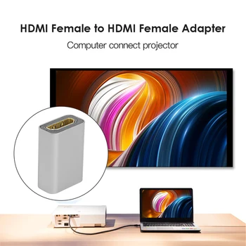 Ženské Žien 4K Video Konektor Adaptéra Pozlátený HDMI Spojka Extender Rozšírenie Converter Adaptér Spojka