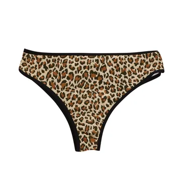 Nohavičky Ženy Sexy Leopard Tlač Čipky Bielizeň Bedrový Prádlo Dámske Pokušenie Sexy Underpant Tangá T-späť Spodky Hot