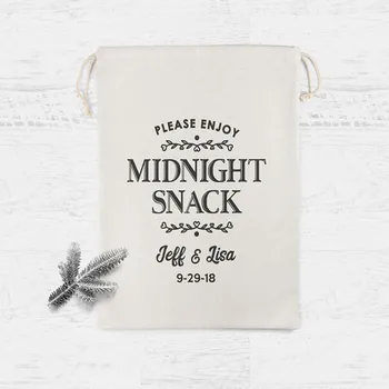 Sada 30 Midnight Snack prospech Tašky, Svadobné prospech Taška, Prospech Tašky, Candy formou bufetu taška Nácvik Večera Zapojenie Strane tašky