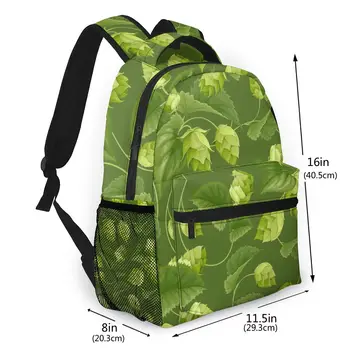 Ženy móda batoh muž cestovný batoh pánska taška veľké notebook nakupovanie cestovná taška Zelená Chmeľu A Listy