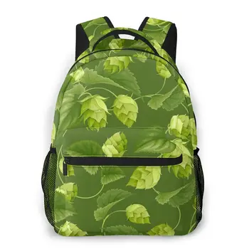 Ženy móda batoh muž cestovný batoh pánska taška veľké notebook nakupovanie cestovná taška Zelená Chmeľu A Listy