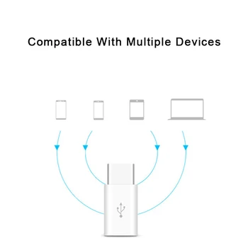 2 ks Micro USB Samicu Typu C Muž Adaptér Typ-c Údajov Rozhrania na Riadku Plnenie Converter Mobilný Telefón Adapte Pre Huawei Xiao